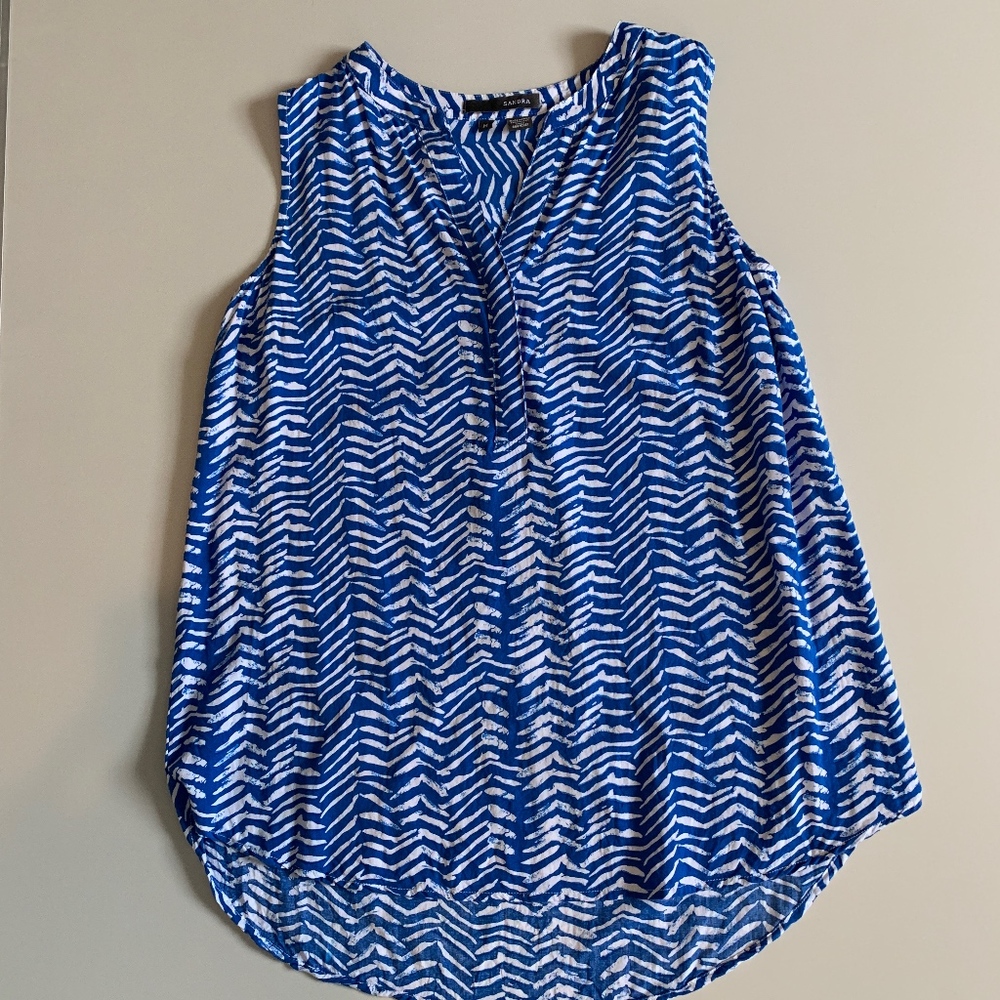 Sandra Ingrish | Split Neck Sleeveless Tunic - image 1